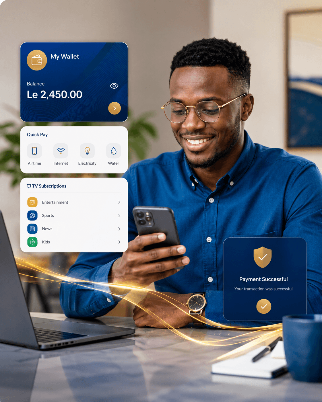 Online payment with Upruner